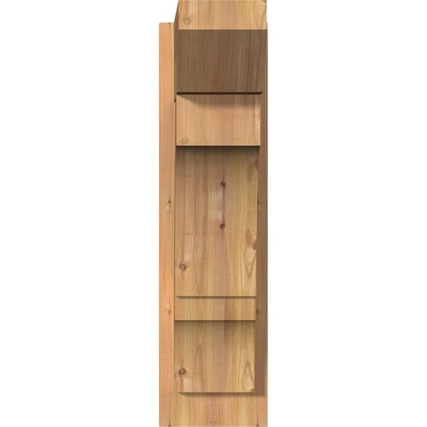 Balboa Slat Smooth Outlooker, Western Red Cedar, 7 1/2W X 16D X 28H